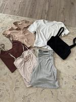 ZARA H&M Bershka Shirt set PAKET weiß S M braun Niedersachsen - Harsefeld Vorschau