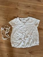 Schwangerschafts-/Stillbluse Shirt weiß, schwarz u blauen Punkte Bayern - Kitzingen Vorschau
