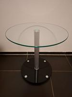Glastisch Beistelltisch Couchtisch rund transparent schwarz 50 cm Bayern - Hurlach Vorschau