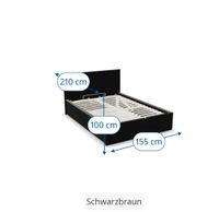 Ikea Bett Malm schwarz braun Rheinland-Pfalz - Mülheim-Kärlich Vorschau