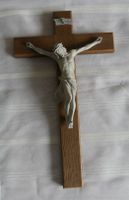 Antiquares Jesus Kreuz (Holz lackiert) Bayern - Eitting Vorschau