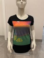 Bench Tshirt seitlich gerafft schwarz/Bunt Damen Größe S Bayern - Hof (Saale) Vorschau