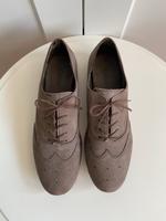 Gabor Schnürschuhe Gr. 9,5 44 Grau taupe Sacchetto Leder Münster (Westfalen) - Centrum Vorschau