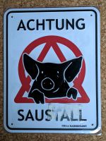 NEU‼️Blechschild "Saustall" Sachsen-Anhalt - Burg Vorschau