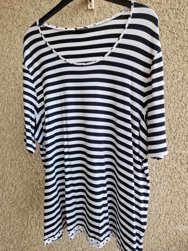 Geringelt schwarz weiß Shirt, Gerry Weber, Größe 48 in Hagen