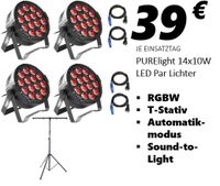 LED Lichter Strahler mieten, 14x10W Par Licht Hessen - Linsengericht Vorschau