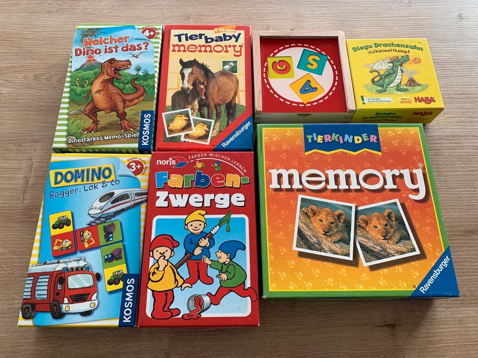 Gesellschaftsspiele Memory  Domino Dino in Ehra-Lessien