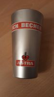 ASTRA Bier ICH BECHER Trinkbecher Glas silberfarbig Metall Optic Wandsbek - Hamburg Hummelsbüttel  Vorschau