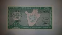 Banknote 10 Francs 1991 Burundi Geldschein unzirkuliert für 2,50€ München - Schwabing-Freimann Vorschau