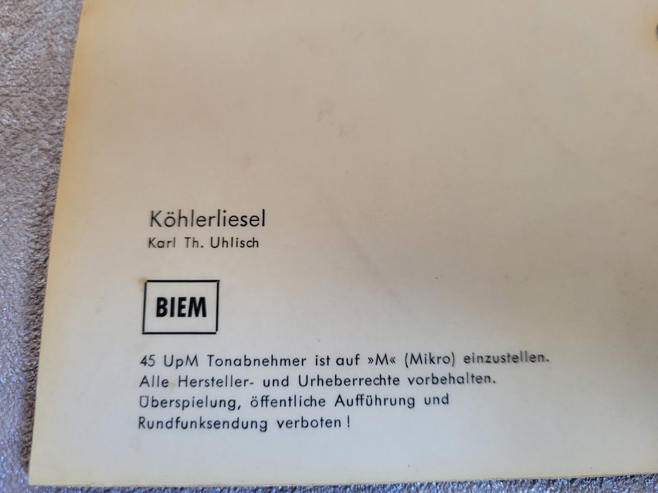 Schallplattenkarte Tonbild Postkarte BIEM Gruß aus Hannover in Hameln