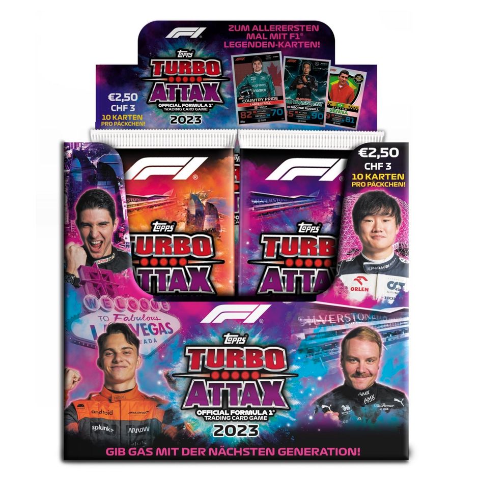 Topps Turbo Attax Formel 1 Karten 2023 - Zum Aussuchen in Kupferzell