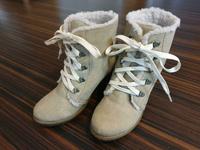H&M Stiefeletten, Keilabsatz, beige, Gr. 38, Schnürung Sachsen - Ehrenfriedersdorf Vorschau