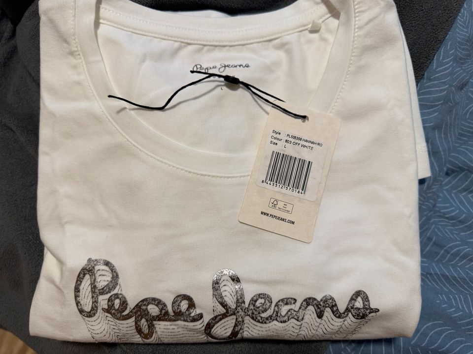 Damen Pepe Jeans T-Shirt in Gr. L in Schwaara