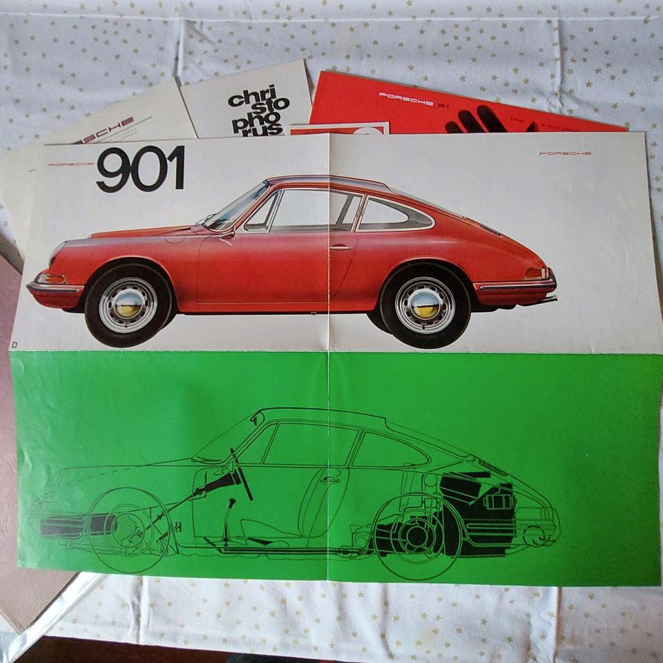 Porsche 356/901 Prospekte Konvolut Top erhalten in Paunzhausen