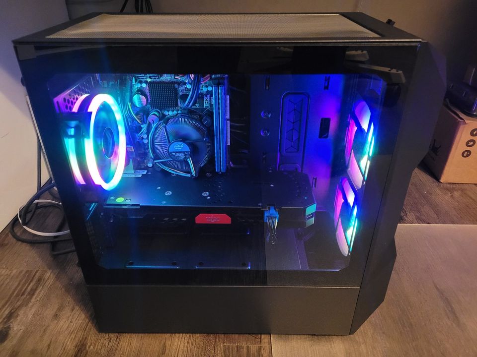 RGB Gaming PC Computer, Intel i7, AMD RX480 8GB, 16GB RAM, SSD in Zehna