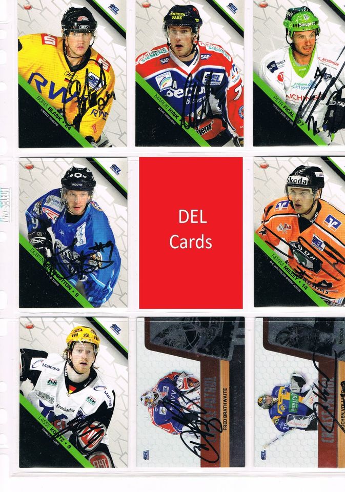 Signierte DEL Player Cards Sonderkarten #2 98/99 bis 10/11 in Köln