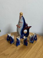 Porzellan Fischflasche Schnapsgläser Set Vintage Bayern - Geretsried Vorschau