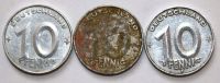 3 Münzen 10 Pfennig Deutschland DDR Umlaufmünzen 1952 1xA 2xE Sachsen - Chemnitz Vorschau