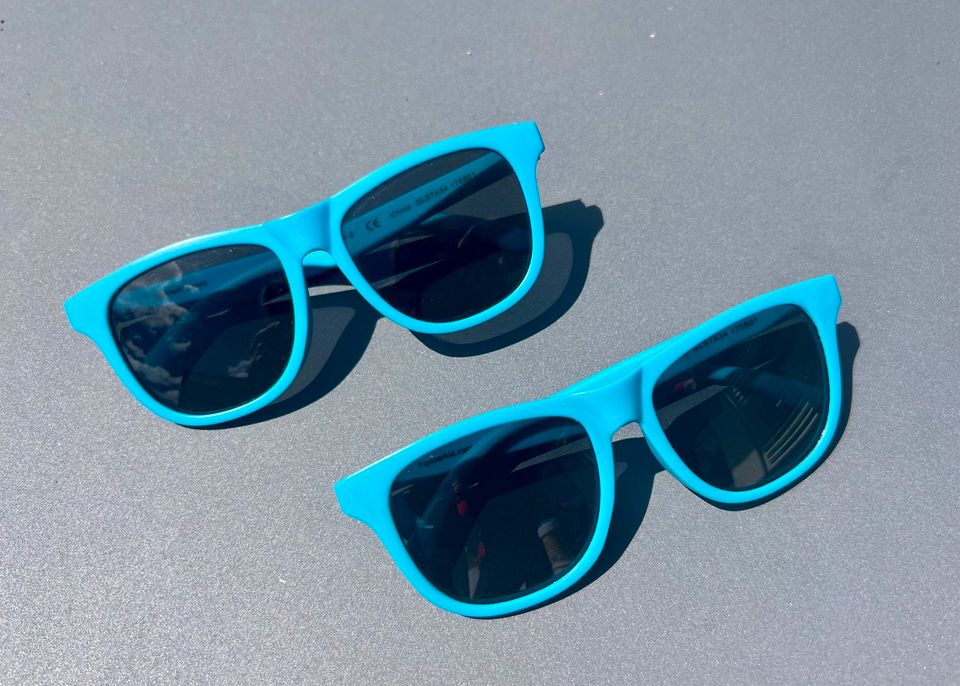 Hipsterkid Sonnenbrille 3-6 Jahre, Zwillinge, blau in Spaichingen