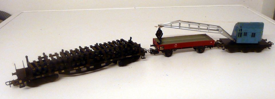 4 Märklin Güterwagen, Bauzug für Modelleisenbahn H0/Ho, in Simbach