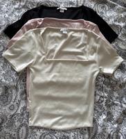 3er-Set Croptops – Creme, Schwarz & Rosa – Eckiger Ausschnitt Bayern - Emmering Vorschau