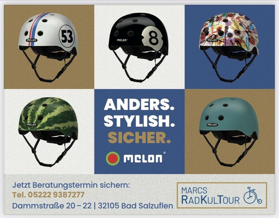 melon Helmets Fahrradhelme große Auswahl in Bad Salzuflen