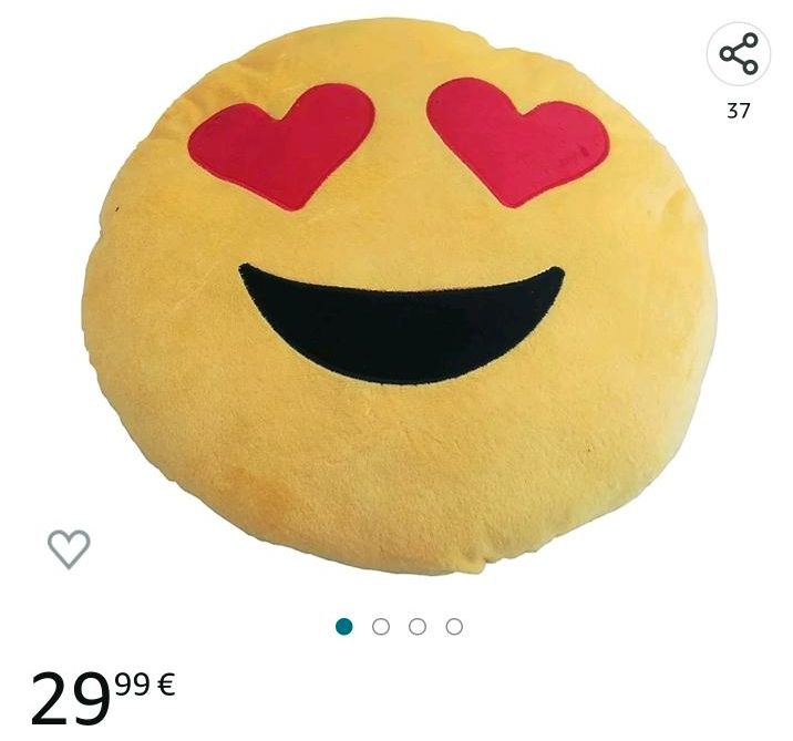 Emoji Kissen Herz Augen NEU in Geesthacht