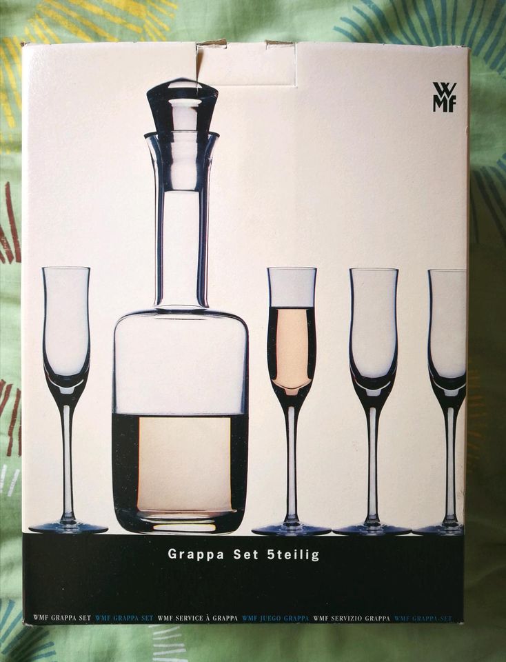 WMF Grappa Set Geschenk 5-teilig Gläser + Karaffe in Winterbach