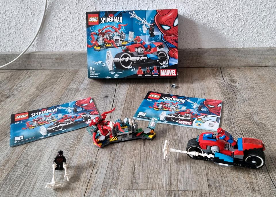 LEGO 76113 Marvel Super Heroes Spider-Man Motorradrettung , 6+ in Blaichach