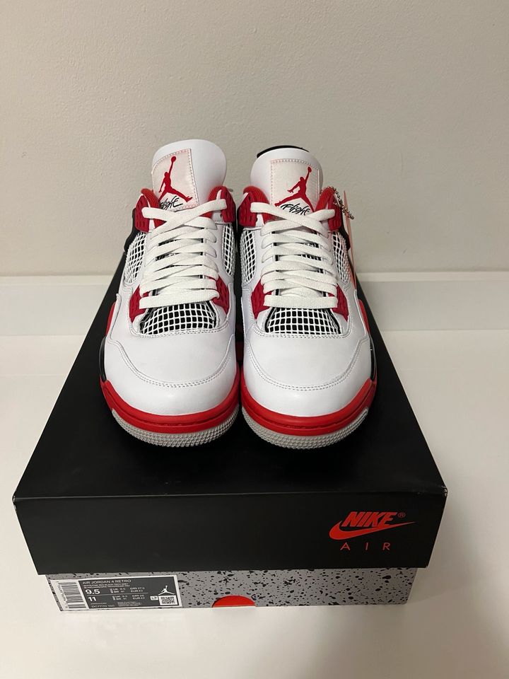 Nike Air Jordan 4 Fire Red 2020 EU 43 US 9,5 NEU inkl. Rechnung in Kaarst