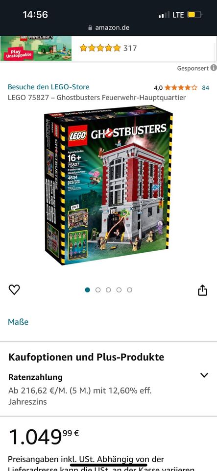 Sammlerstück LEGO Ghostbusters, Original verpackt in Würzburg