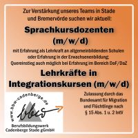 Sprachkursdozent*innen/Lehrkräfte (m/w/d) gesucht Niedersachsen - Stade Vorschau