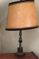 Tischleuchte Lampe mit schwerem Messingfuss Antik Hessen - Weilrod  Vorschau