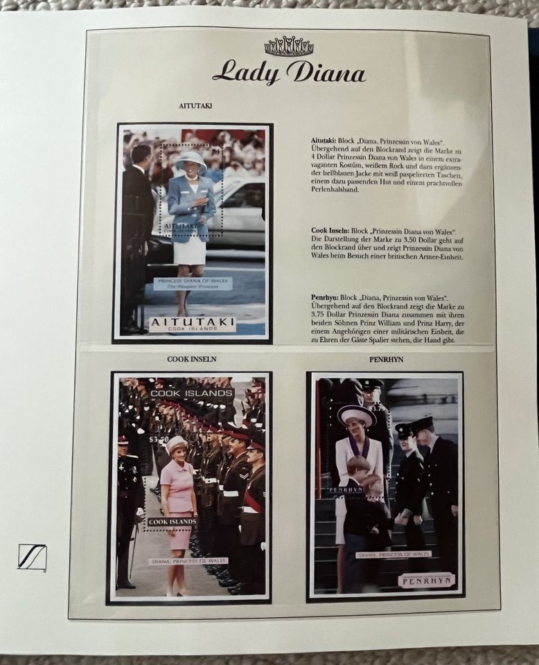 Briefmarken - Album - Lady Diana - Lady Di- Briefmarkenalbum 100S in Bremen