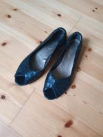 Peeptoe Sandale schwarz Gr. 38 echt Leder Berlin - Köpenick Vorschau