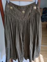 Hippie Rock Cord Samt Khaki Maxirock Goa Gypsy Festival Witch Nordrhein-Westfalen - Grevenbroich Vorschau