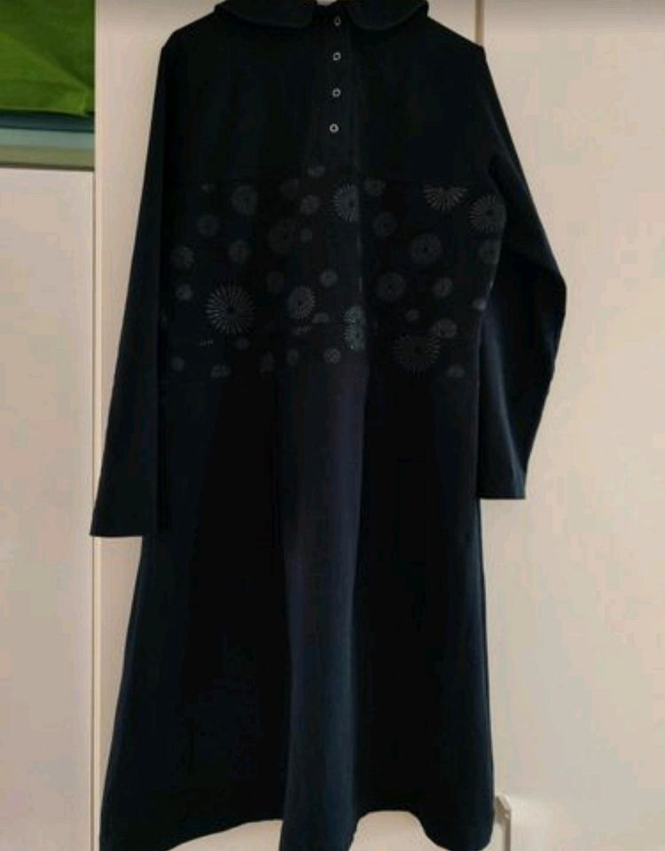 Kleid schwarz 42 44handgenäht  Bubikragen neuwertig HIPPIE in Mülheim (Ruhr)