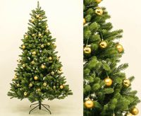 Künstlicher Tannenbaum 180cm mit goldenen Kugeln   #KPDI9022goldA Bayern - Jettenbach Vorschau