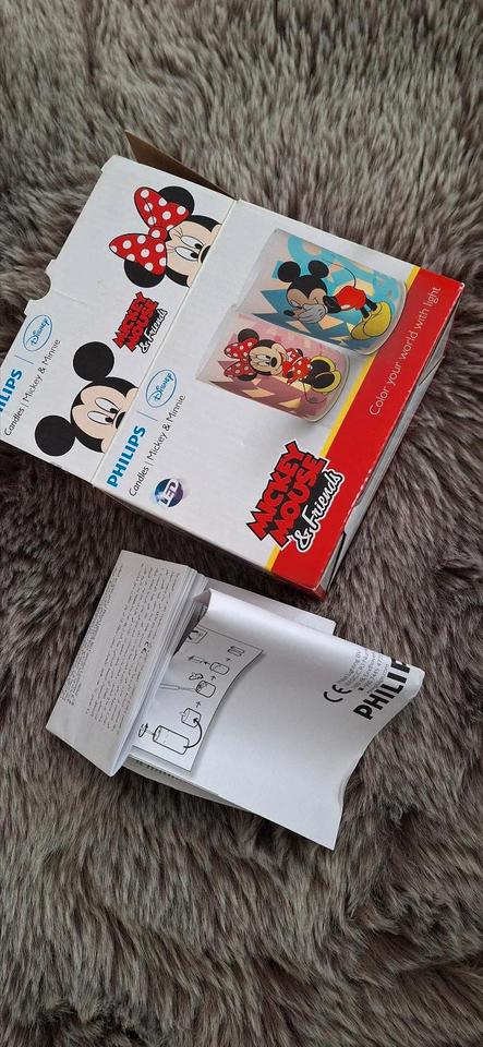 ♥️ Philips Nachtlicht Disney Mickey&Minnie Mouse LED Kerze Neu in Meckenheim