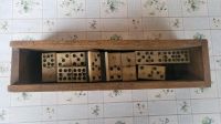 Domino Dominospiel antik 33 Steine in Holzkiste ohne Deckel Thüringen - Schmalkalden Vorschau
