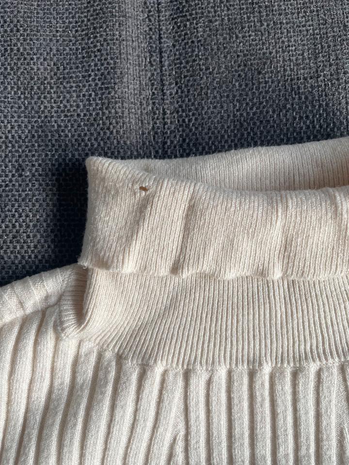 Beiger Umstandsrollkragenpullover von Pieces Maternity (Gr. XL) in Gütersloh