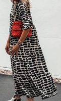 Damen Maxi Sommerkleid Tageskleid XXL 44 46 schwarz weiß Nordrhein-Westfalen - Minden Vorschau