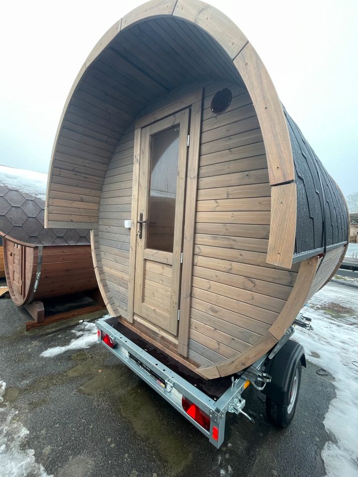 mobile Sauna Thermoholz Panoramascheibe in Wandlitz