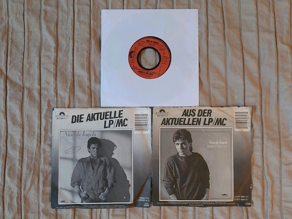 3 x Jenseits von Eden, 7er Single Vinyl - Nino de Angelo in Vechta