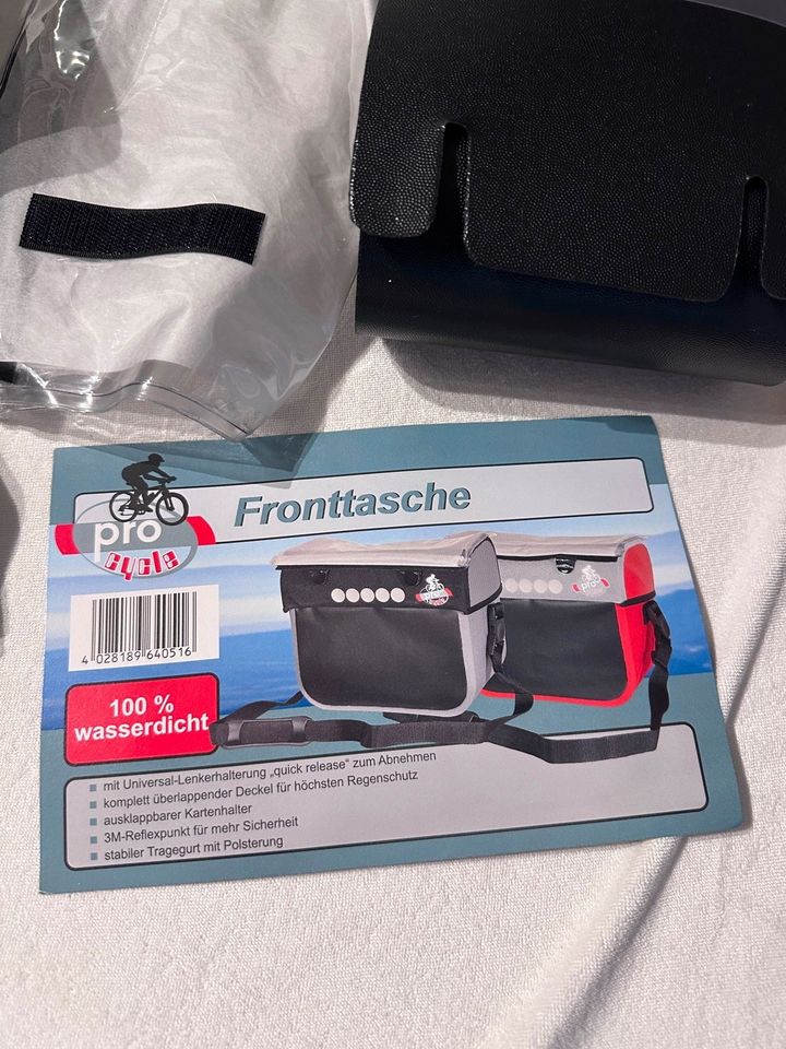 Ich verkaufe eine Fahrradtasche vorne neu von Pro Cycle in Aalen