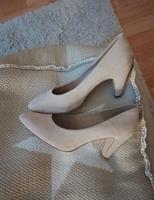 Tamaris, Pumps Gr. 39 beige velouroptik Schleswig-Holstein - Glückstadt Vorschau