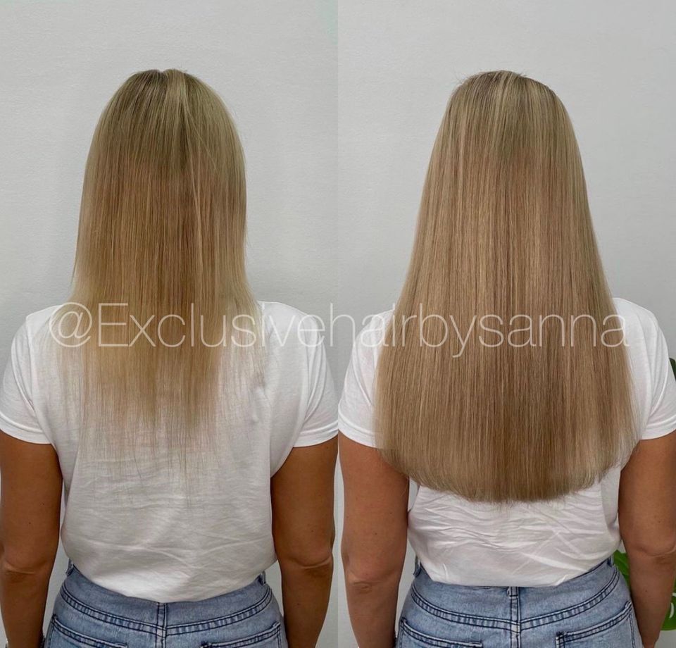 Haarverlängerung Haarextensions extensions Tape in bondings in Hamburg