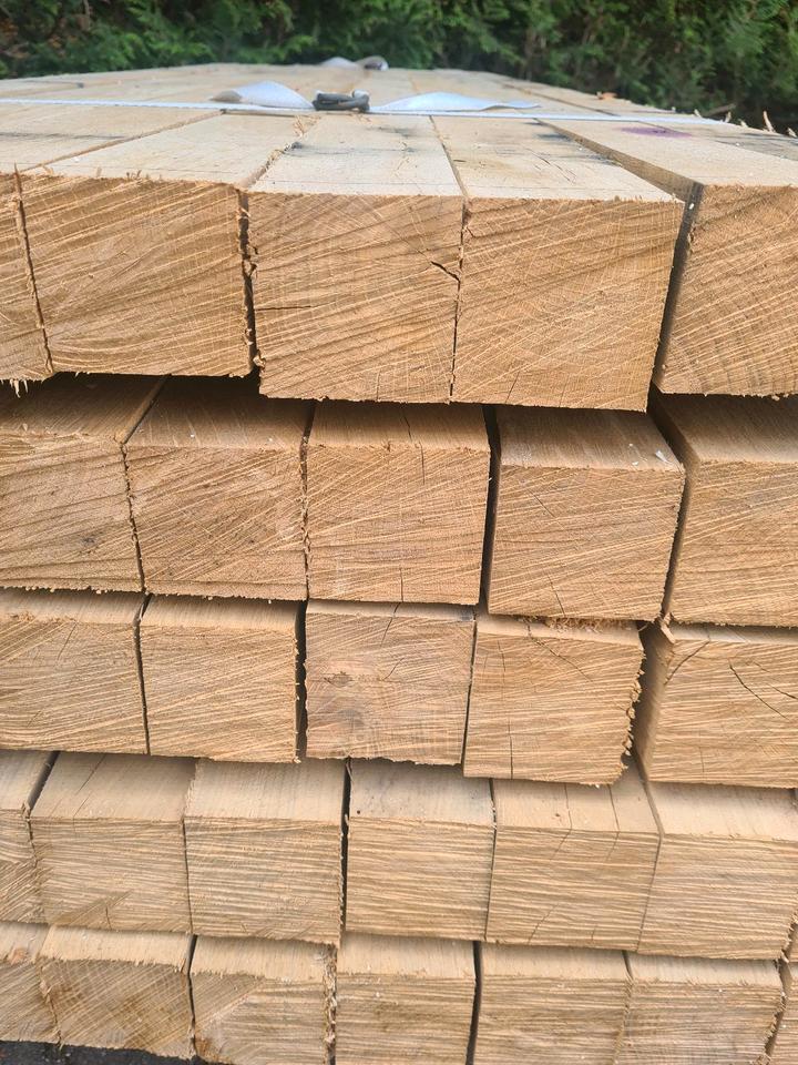 Eiche Balken 2m 7x7cm Pfosten 70x70 Tisch Zaun Kantholz 70x70 in Wettin-Löbejün