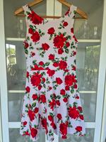 Kleid rote Rosen Gr. 38 H&M romantisch Blumen floral Standesamt Bayern - Bamberg Vorschau