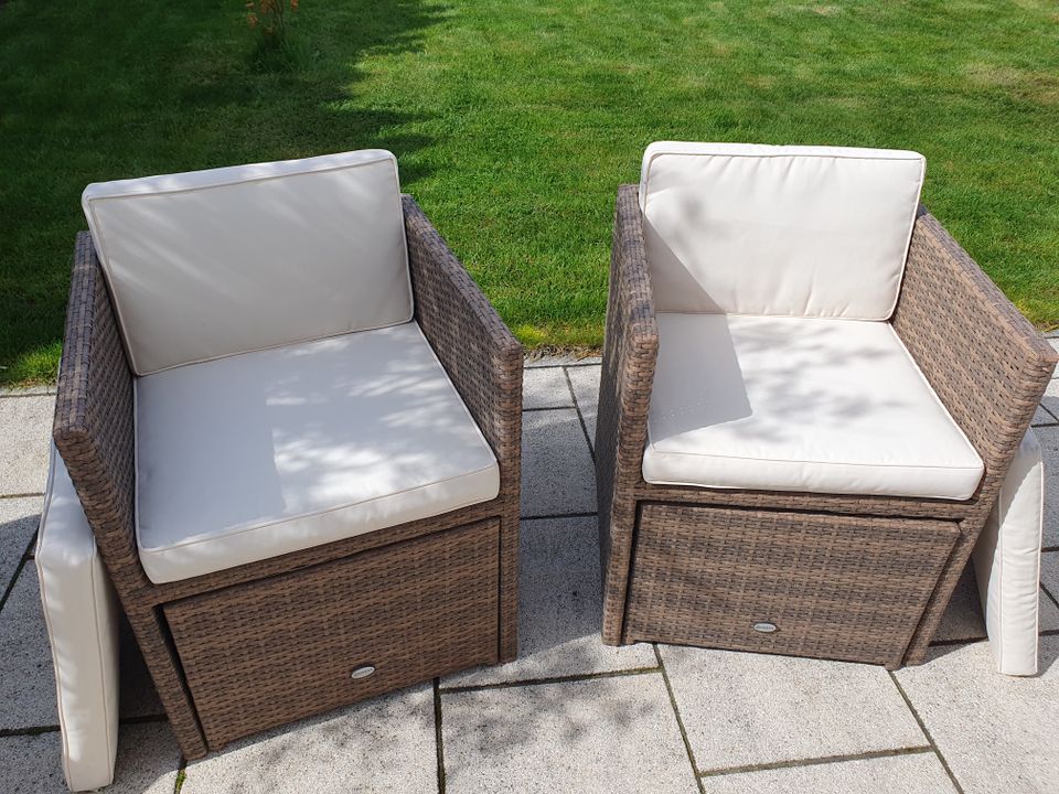 Rattan Gartensofa - Set- ideal für den Balkon in Halberstadt